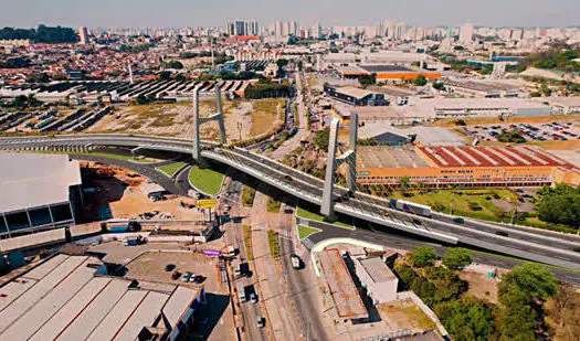 Primeiro viaduto estaiado de São Bernardo vai atender 20 mil viagens por dia