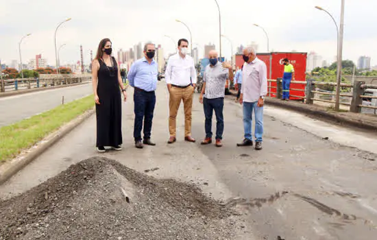 Santo André inicia recapeamento do Viaduto Castelo Branco