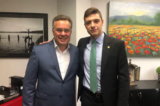 Thiago Auricchio recebe visita do prefeito de Rio Grande da Serra