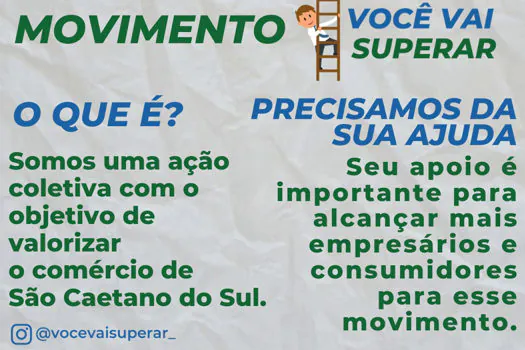 “Você vai Superar” impulsiona comércio de São Caetano do Sul