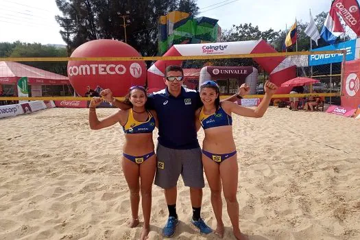 VÔLEI DE PRAIA: Duplas do Brasil estreiam com vitórias no sul-americano sub-19 na Bolívia