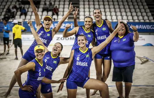 Jogos Mundiais de Praia: Brasil vence a Austrália e está na final do vôlei de praia 4×4