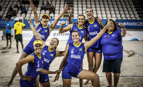 Jogos Mundiais de Praia: Brasil vence a Austrália e está na final do vôlei de praia 4×4