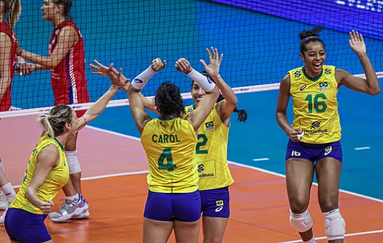 Seleção feminina de vôlei encerra etapa de Brasília da Liga das Nações com vitória