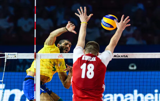 Vôlei masculino: Brasil é superado no tie break