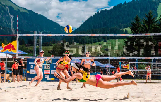 Duplas do Brasil largam com três vitórias no torneio feminino em Gstaad