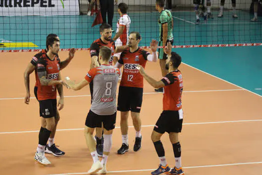 Sesi-SP vai à Itapetininga em busca da vaga na semifinal da Superliga Cimed