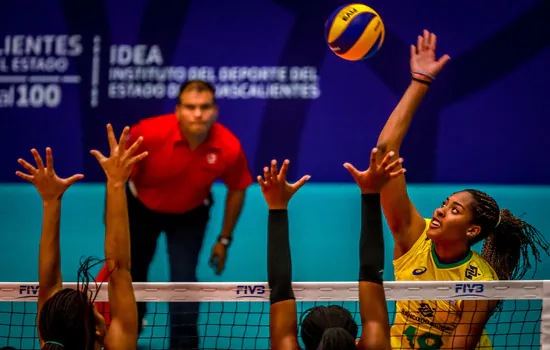 Vôlei Sub-20: Brasil estreia com vitória sobre a República Dominicana