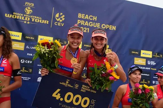 Elize Maia e Thâmela são campeãs, e Andressa e Vitória ganham bronze em Praga