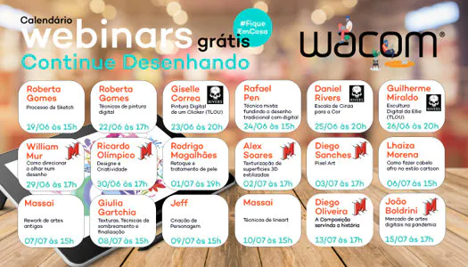 Wacom organiza webinars educativos para profissionais criativos