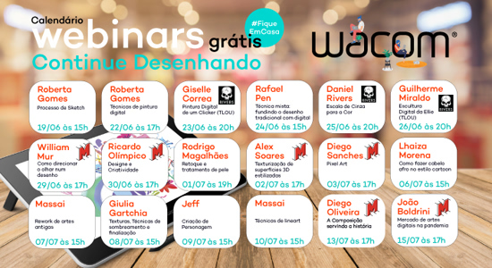 Wacom organiza webinars educativos para profissionais criativos