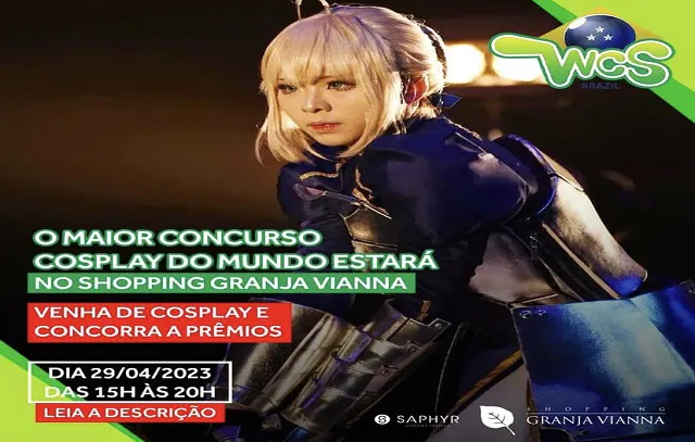 Shopping Granja Vianna recebe evento World Cosplay Summit