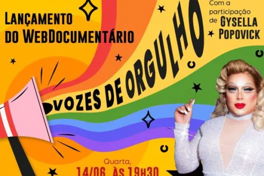 Diadema estreia amanhã webdocumentário “Vozes do Orgulho”