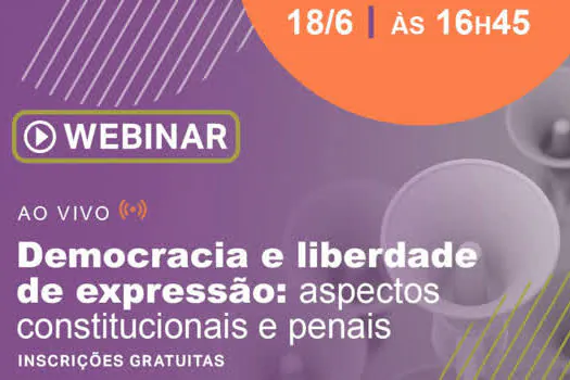 Ministro do STF participa do webinar “Democracia e liberdade de expressão”