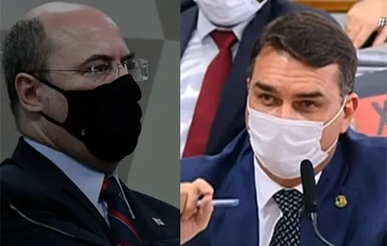 Witzel e Flávio Bolsonaro batem boca e CPI vai estudar depoimento ‘reservado’