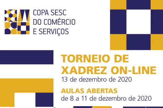 Sesc realiza torneio virtual de xadrez na 71ª edição da Copa Sesc