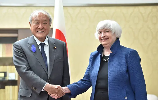 Janet Yellen e ministro japonês concordam em cooperação em questões cambiais