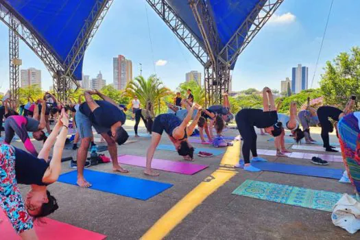 Grupo leva yoga de graça para Parque Central no domingo