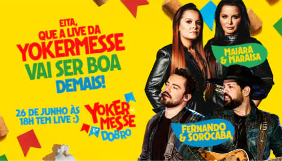 Yoki prepara “Yokermesse 2021” com live em dobro de duplas sertanejas