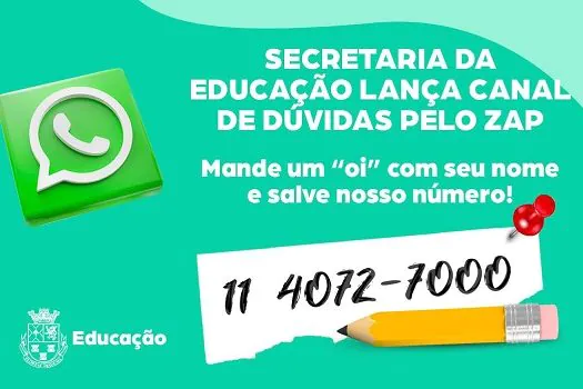 Volta às aulas: Diadema cria canal de WhatsApp para tirar dúvidas da população