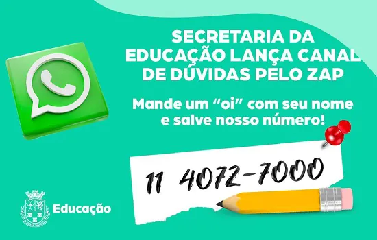 Volta às aulas: Diadema cria canal de WhatsApp para tirar dúvidas da população