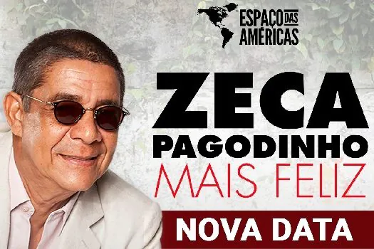 Zeca Pagodinho leva o novo show “Mais Feliz” para o Espaço das Américas