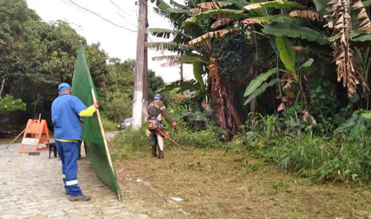 Ribeirão Pires conclui serviços de zeladoria na rua Pedro Rípoli