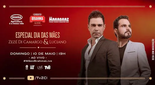 IHARA promove live de aniversário com Zezé Di Camargo & Luciano